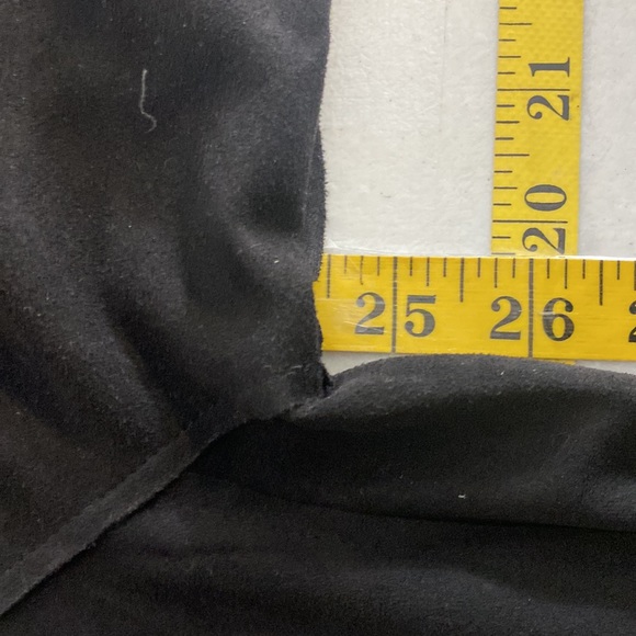 JOH Cardigan Women’s Size L/XL Black Fringe Suede Knee - Picture 6 of 6